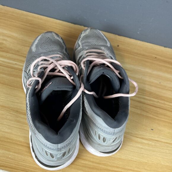 ASICS Gel Nimbus 20 Grey/Seashell Pink Womens 10.5 Running Sneaker - Picture 7 of 10